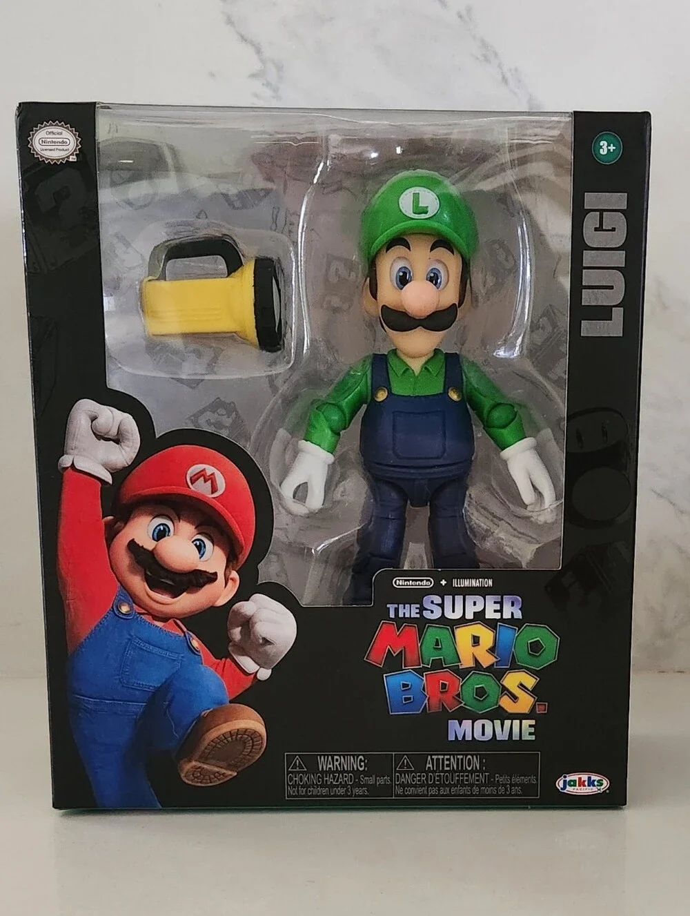 Nintendo Luigi Figure with Green Hat and Blue Overalls - Super Mario Bros. Movie